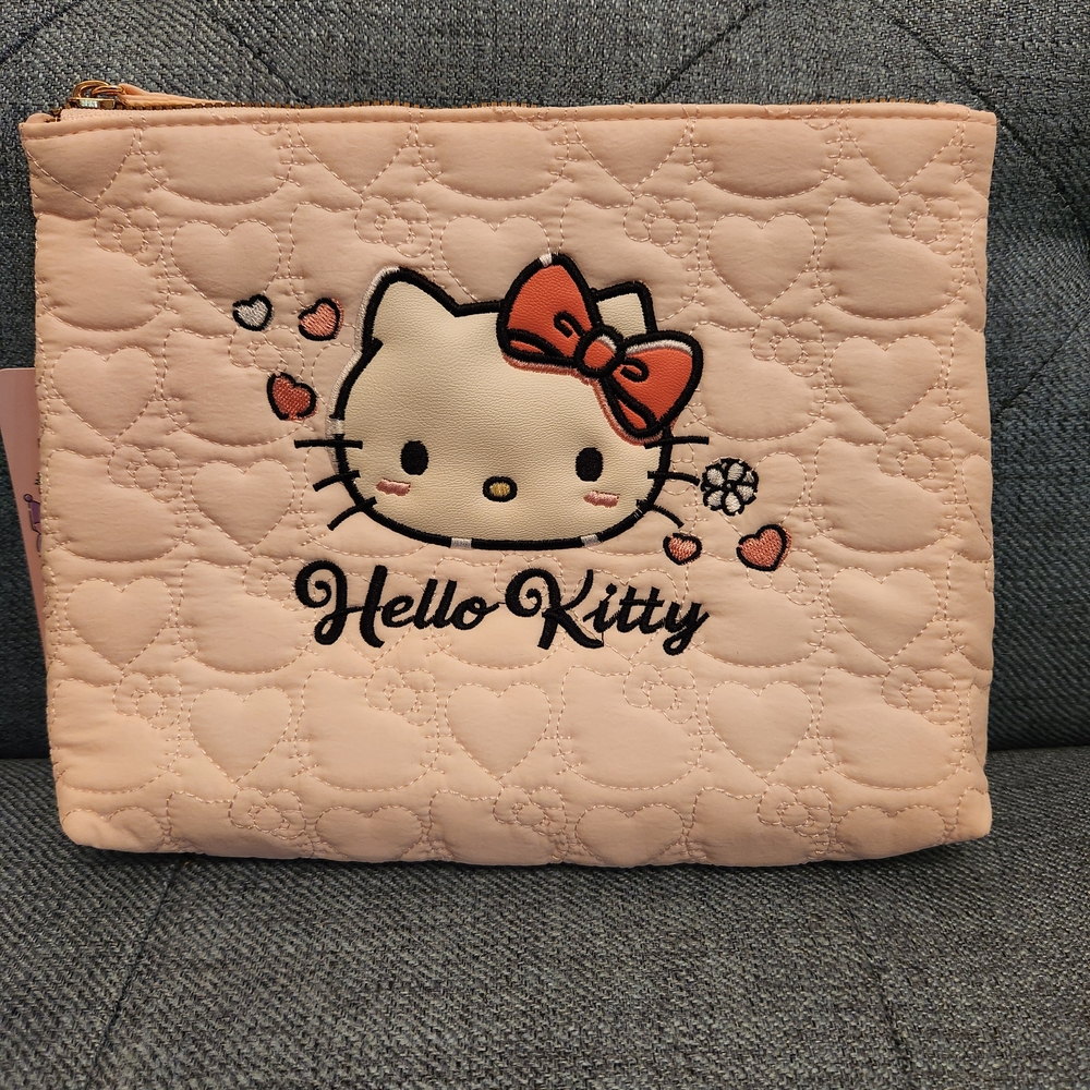 Hello Kitty Quilted Cosmetic Bag